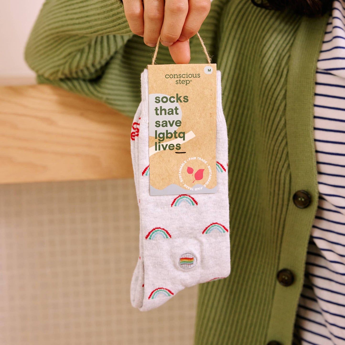 Socks that Save LGBTQ Lives (Radiant Rainbows): Small