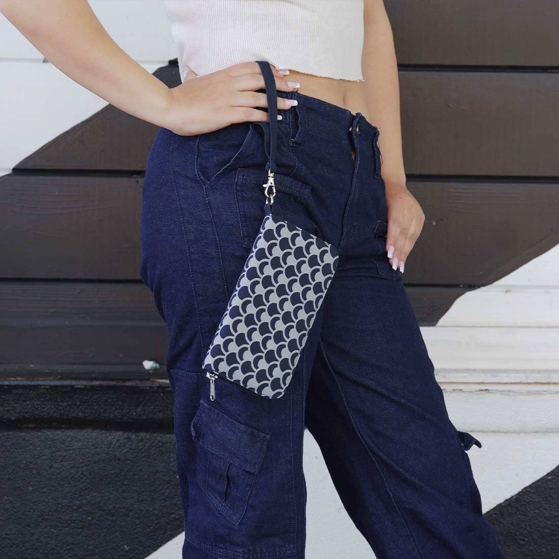 New Style! Travel Wallet Fall Prints 2023: Navy and Grey