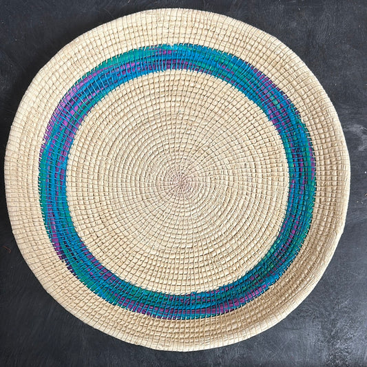 One of a Kind Peruvian Chambira Fiber Basket made by Wala Irarico