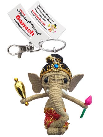Ganesh String Doll Keychain