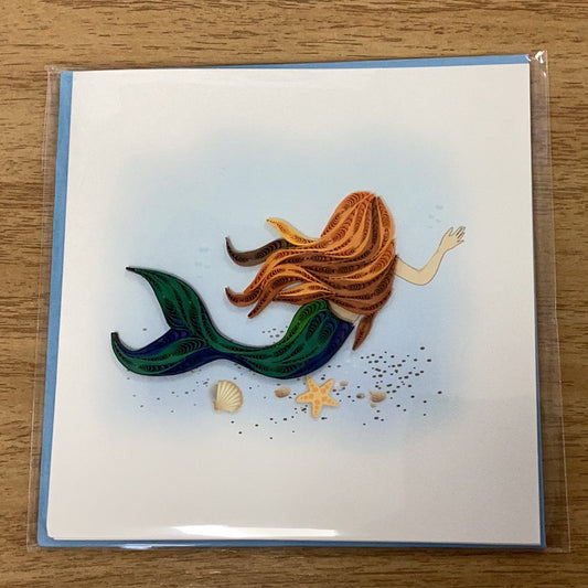 Quilling Card Mermaid