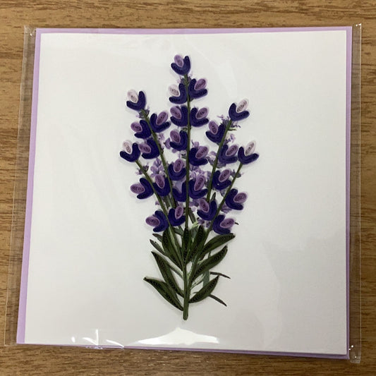 Quilling Card Lavender