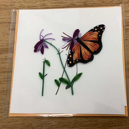 Quilling Card Monarch Butterfly