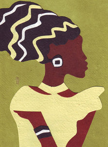 AFRICAN LADY CARD