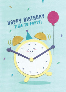 TIME PARTY BDAY CARD