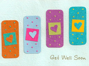 GET WELL BANDAGES CARD