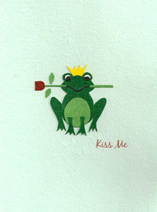 KISS ME FROG CARD