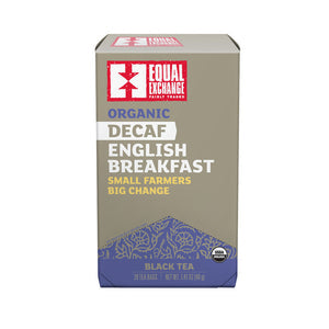 Organic English Breakfast Tea Decaf 20 Pkg