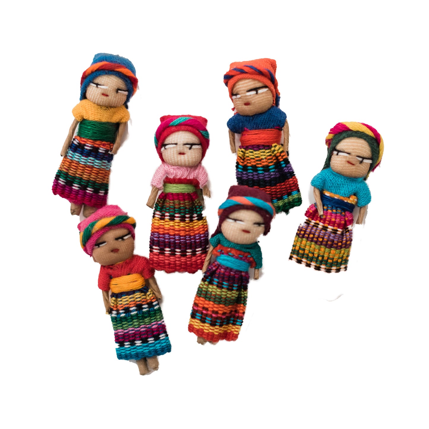 Guatemalan Worry Dolls - Set of 12