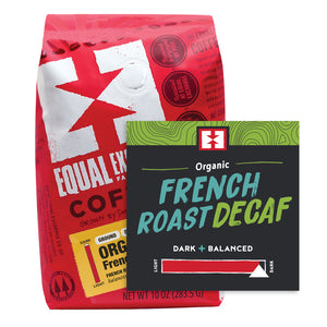 Organic French Roast Decaf Coffee Ground 10 oz