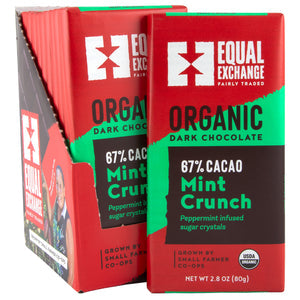 Organic Dark Chocolate Mint Crunch 2.8 oz (67%)