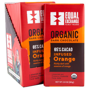 Organic Dark Chocolate Orange 2.8 oz (65%)