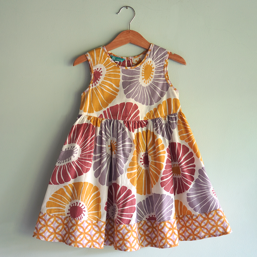 SS23 Cotton Toddler Sun Dress Mulberry Mauve