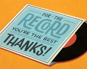 RECORD THANKS CARD