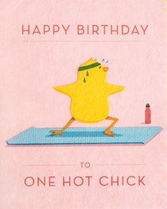 HOT CHICK BDAY CARD