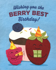 BERRY BEST BDAY CARD