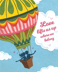 LOVE LIFTS US UP CARD