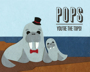 POPS YOURE TOPS CARD