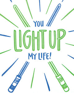 LIGHT UP MY LIFE CARD