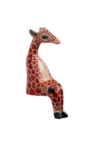 Giraffe Mini Shelf Sitter M/2 Wood 4H Na