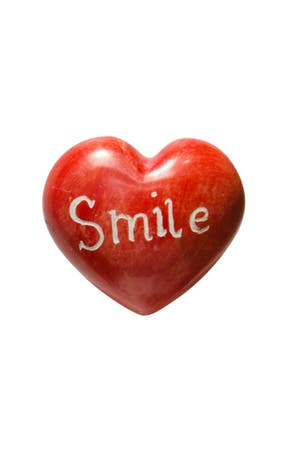 Paperweight Smile V/3 M/5 Kisii Red