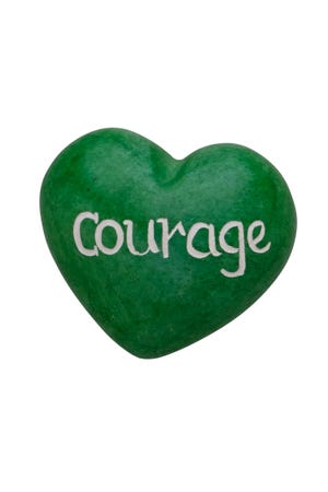 Paperweight Courage M/5 Kisii Green