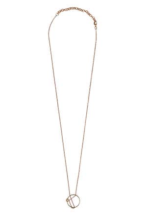 Necklace Criss Cross Circle Pend Bombshell