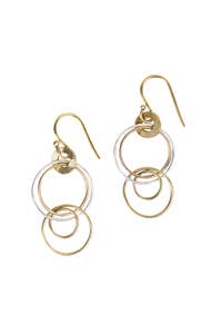Earrings Linked Hoops Bombshell/Sterling 2L