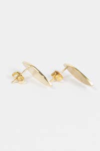 Earrings Post Pointed Oval Bombshell.75L