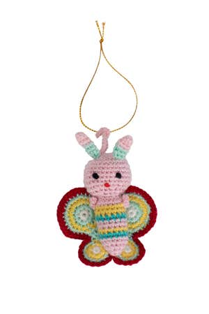 Ornament Butterfly M/3 Yarn 3H Pink/Yellow/