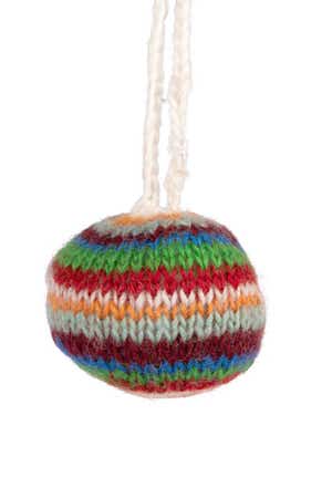 Ornament Striped Ball M/3 Knit Wool 3D A