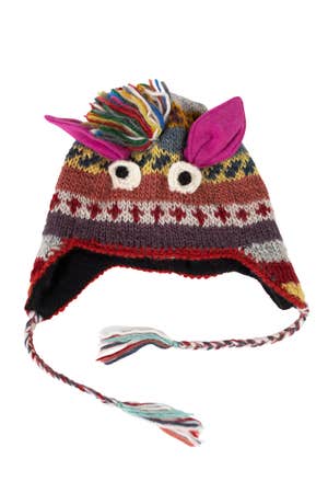 Hat Monster F/Child Lined Wool/Polyester
