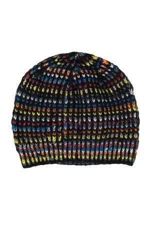 Hat Mini Vs/Dots Wool Black/Multi Asst