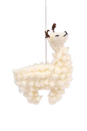 Ornament Llama M/3 Crocheted Cotton 4H C