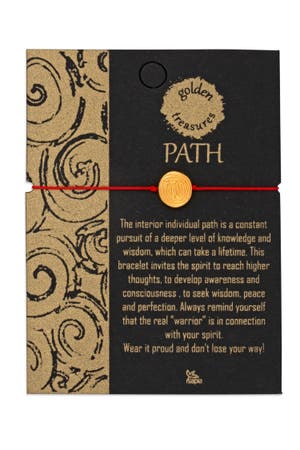 Bracelet Path On Card Gold Fill/Cord