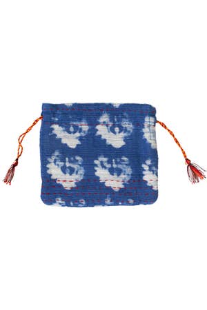 batik blue gift bag