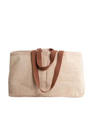 Bag Xl Utility Tote Lined Jute 25Lx12Wx1