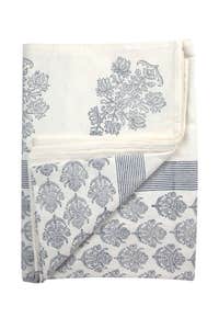 Tablecloth Floral Block Print Cotton 90X60