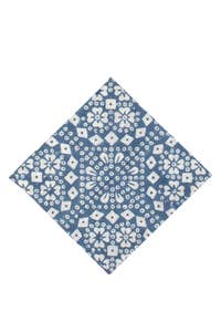Napkin Geo Mosaic M/4 Cotton 20X20 Blue/