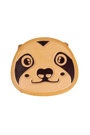 Coin Purse Sloth M/3 Leather 4D Natural/