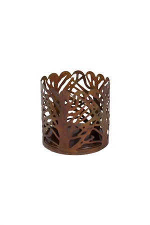 Candle Holder Circle Of Trees M/2 Metal 2.5D