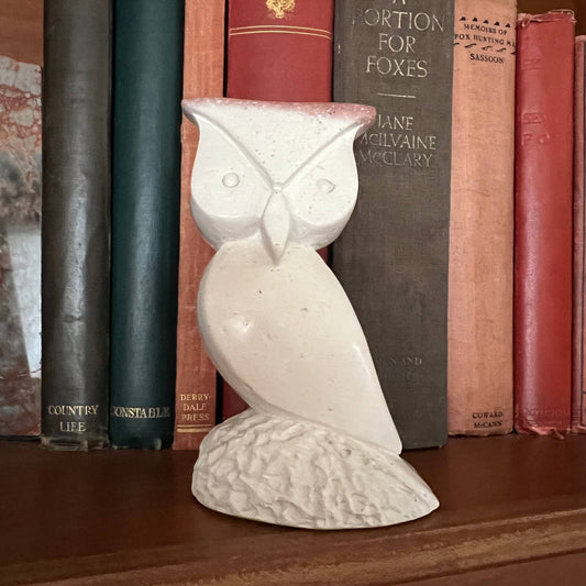 Soapstone Owl Sculpture (4-inch): 4-inch
