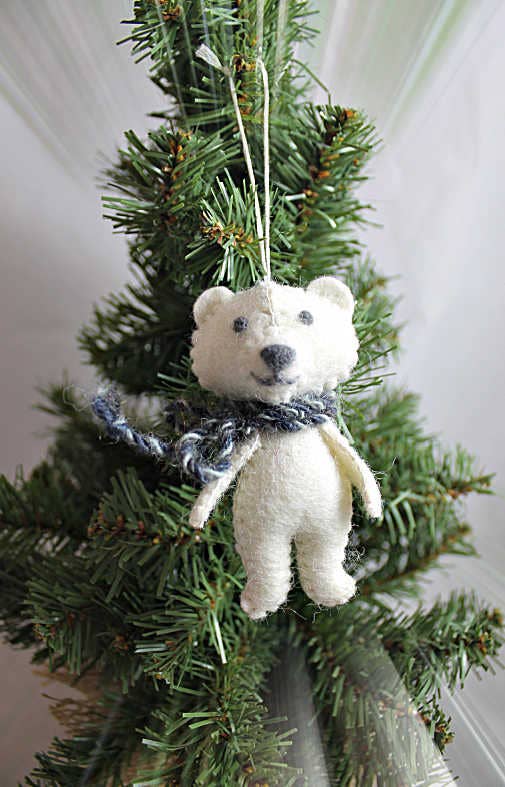 Felt Animal Christmas Ornaments- Sold Individually