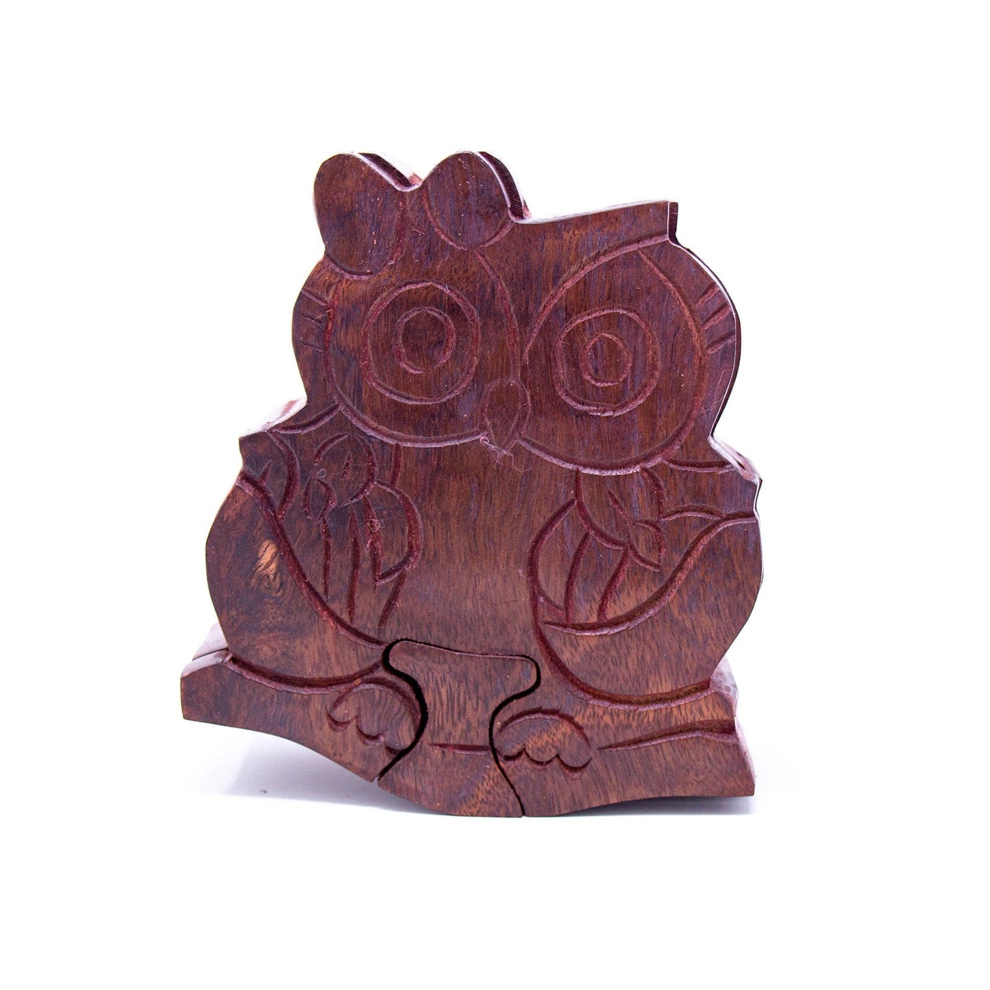 Sheesham Wood Owl Puzzle Box