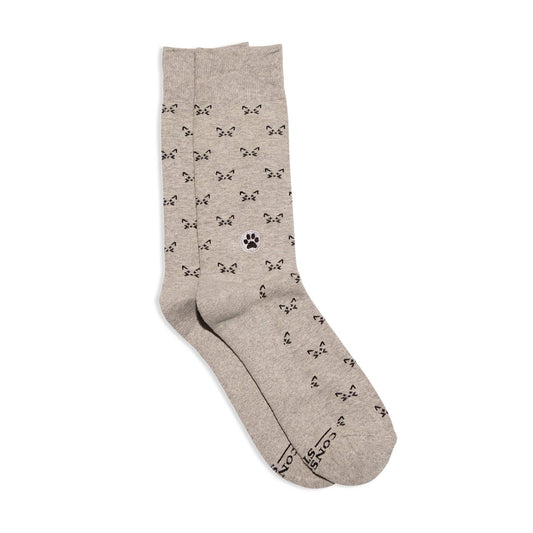 Socks that Save Cats (Gray Cats): Medium