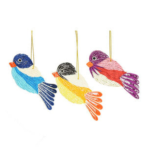 Quilled Birds Ornament Set