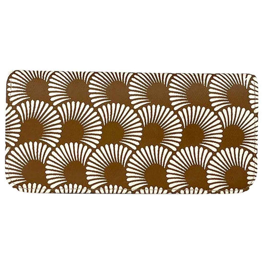 Cotton Canvas Long Wallet - New Fall Styles!: Chocolate