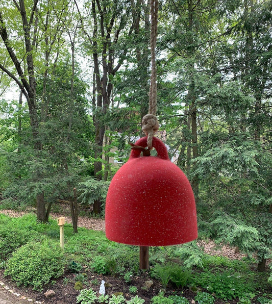 Large Ceramic Garden Bell