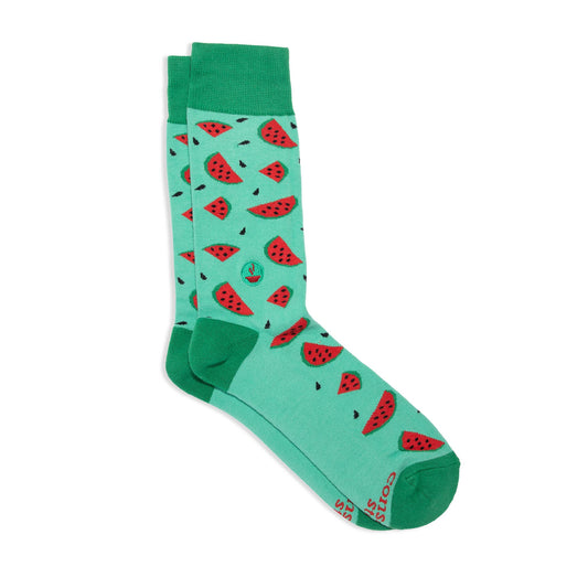 Socks that Provide Meals (Juicy Watermelon): Medium