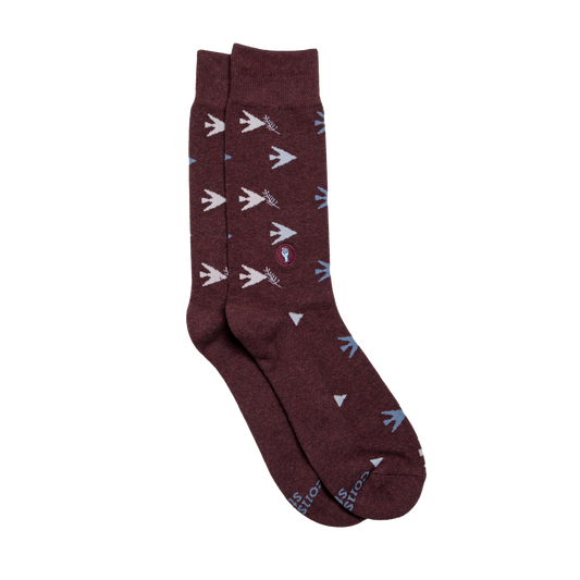 Socks that Fight for Equality (Maroon Doves): Medium